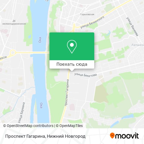 Карта проспект гагарина