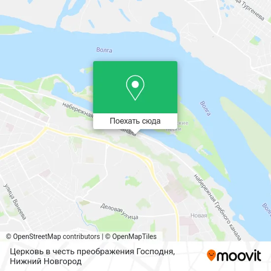Карта Церковь в честь преображения Господня