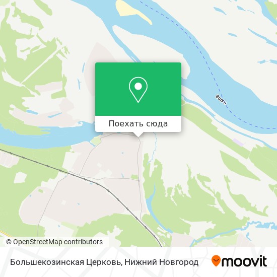 Карта Большекозинская Церковь