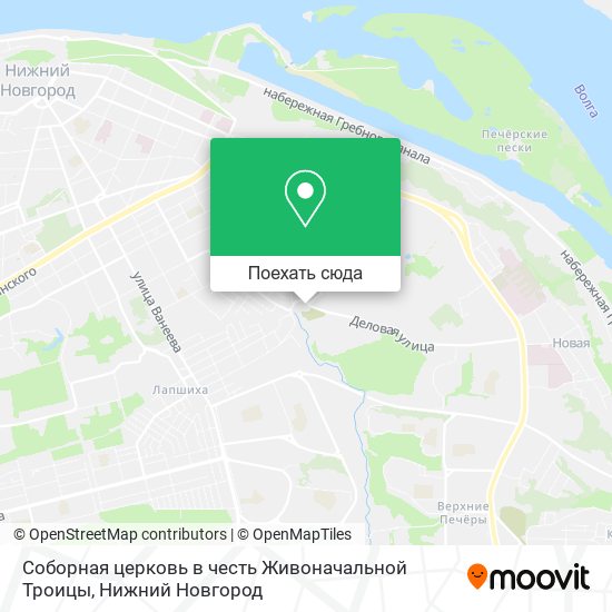 Карта Соборная церковь в честь Живоначальной Троицы