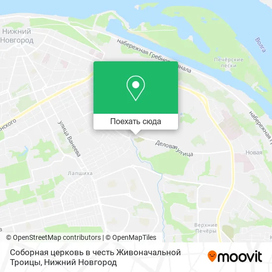 Карта Соборная церковь в честь Живоначальной Троицы