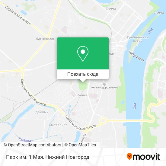 Карта Парк им. 1 Мая