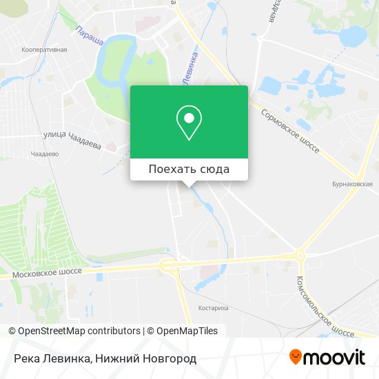 Карта Река Левинка