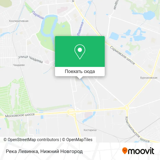 Карта Река Левинка