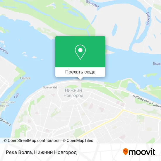 Карта Река Волга