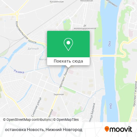 Карта остановка Новость