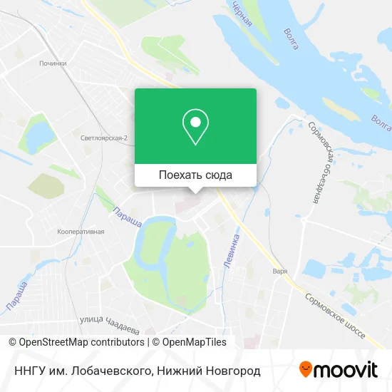 Карта ННГУ им. Лобачевского