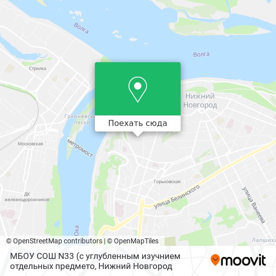 Карта МБОУ СОШ N33