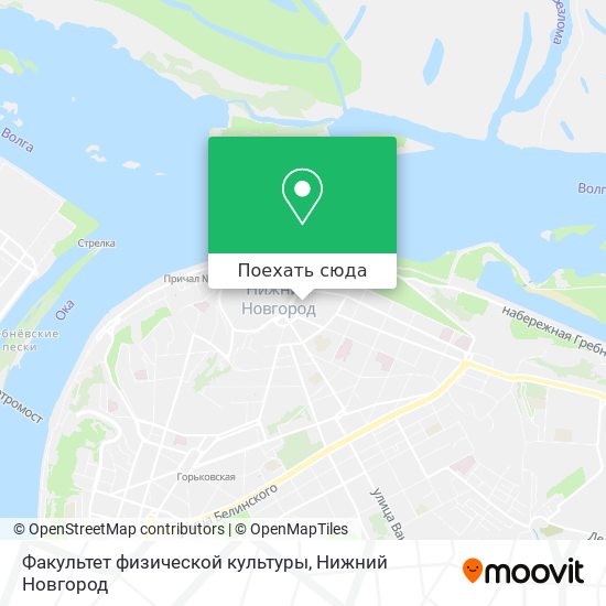 Карта Факультет физической культуры
