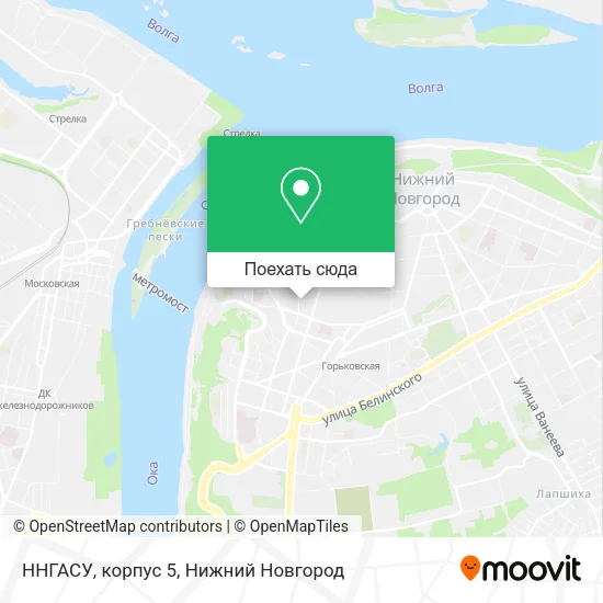 Карта ННГАСУ, корпус 5
