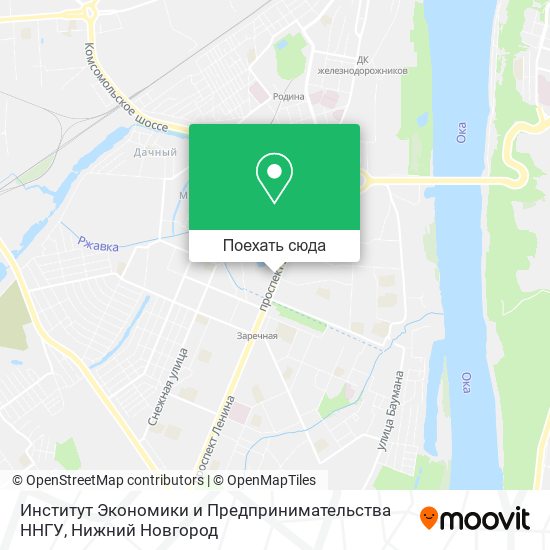 Карта Институт Экономики и Предпринимательства ННГУ