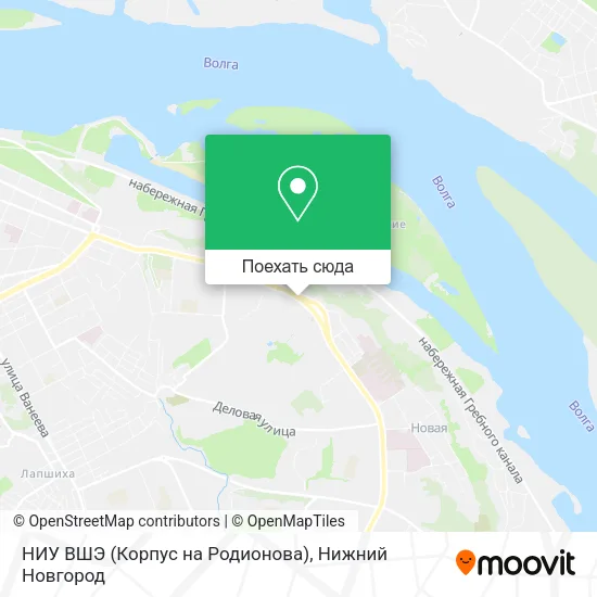 Карта НИУ ВШЭ (Корпус на Родионова)