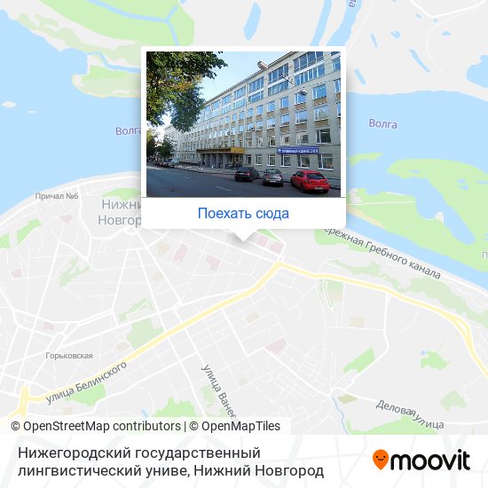 Карта Нижегородский государственный лингвистический униве