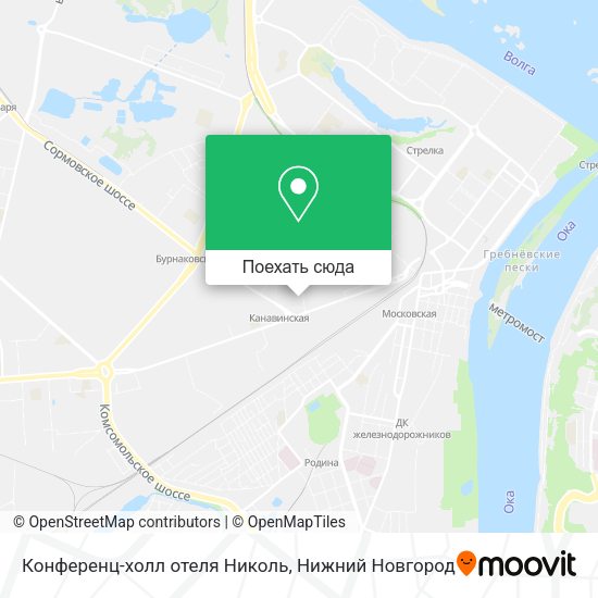 Карта Конференц-холл отеля Николь