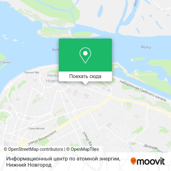 Карта Информационный центр по атомной энергии