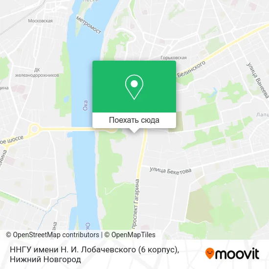 Карта ННГУ имени Н. И. Лобачевского (6 корпус)