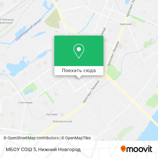 Карта МБОУ СОШ 5