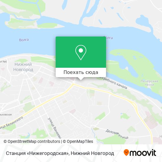 Карта Станция «Нижегородская»