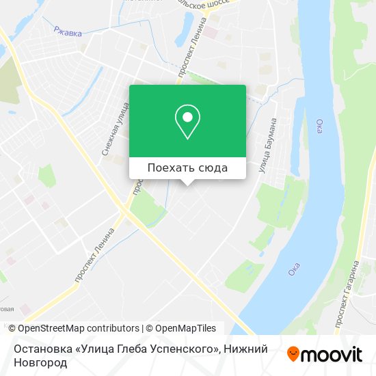 Карта Остановка «Улица Глеба Успенского»