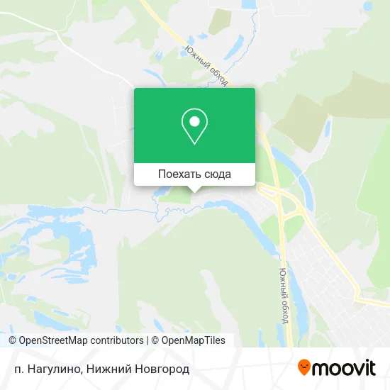 Карта п. Нагулино