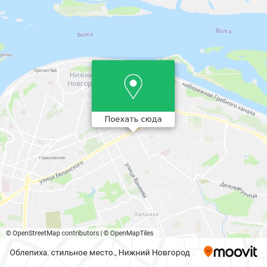 Карта Облепиха. стильное место.