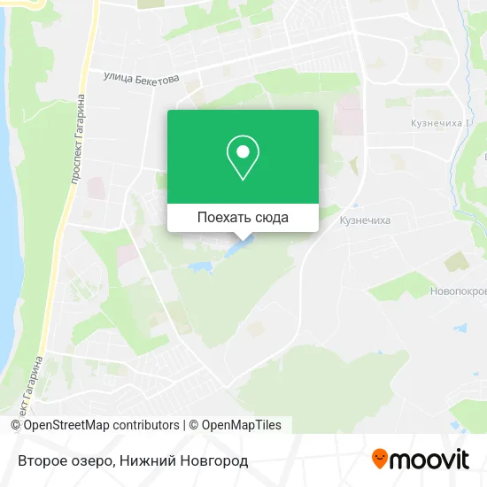 Карта Второе озеро