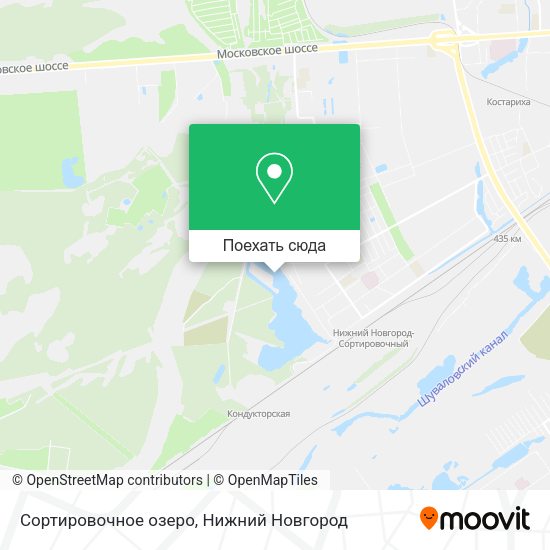 Карта Сортировочное озеро