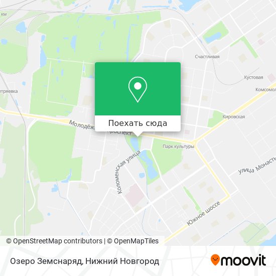 Карта Озеро Земснаряд