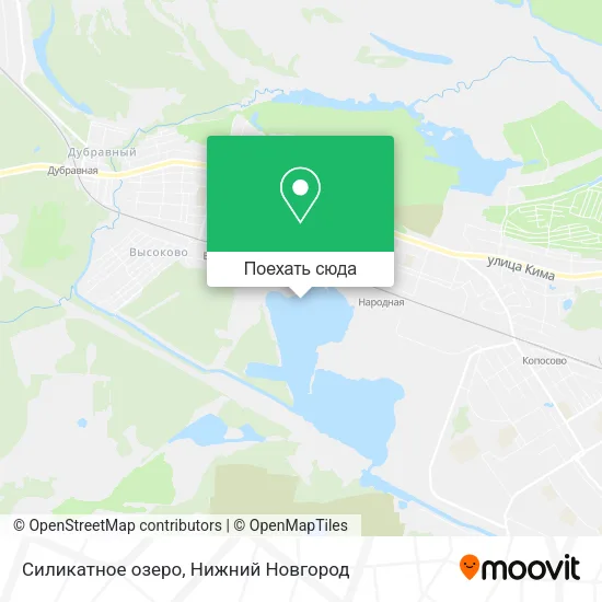 Карта Силикатное озеро