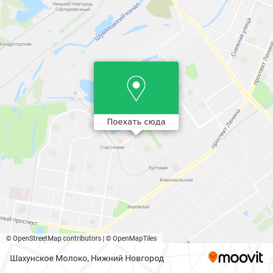 Карта Шахунское Молоко