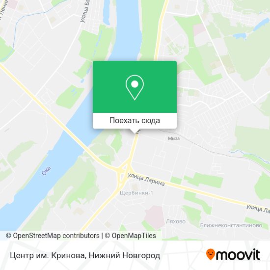 Карта Центр им. Кринова