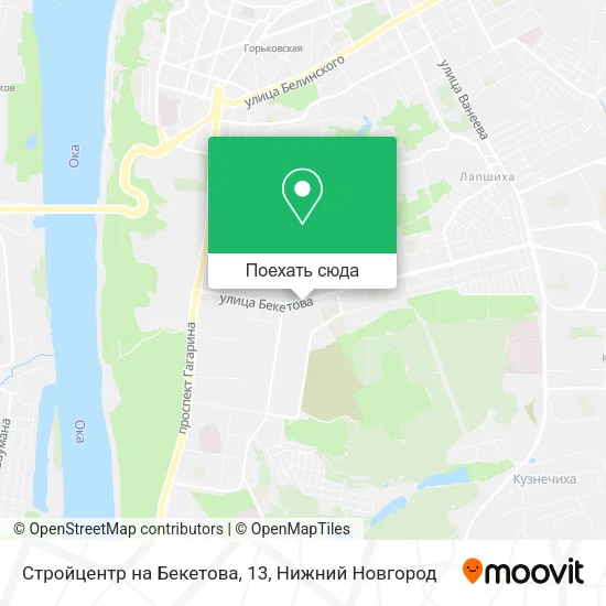 Карта Стройцентр на Бекетова, 13