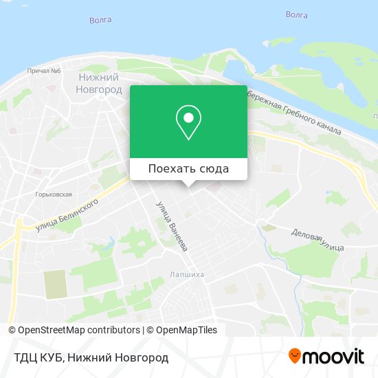 Карта ТДЦ КУБ
