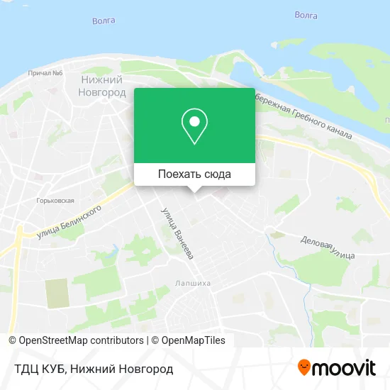 Карта ТДЦ КУБ
