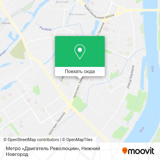 Карта Метро «Двигатель Революции»
