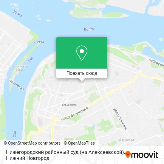 Карта Нижегородский районный суд (на Алексеевской)