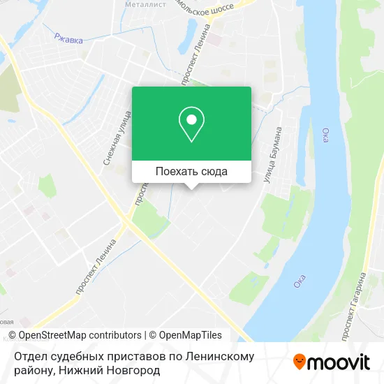 Карта Отдел судебных приставов по Ленинскому району
