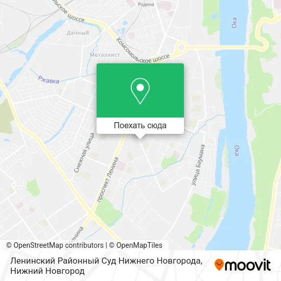 Карта Ленинский Районный Суд Нижнего Новгорода