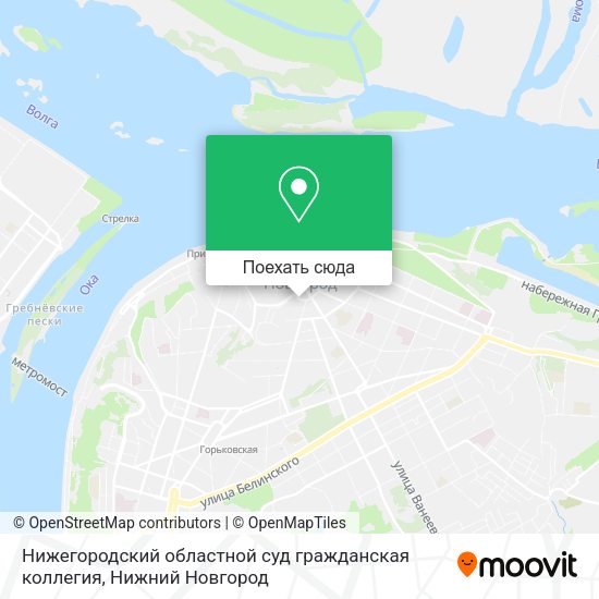 Карта Нижегородский областной суд гражданская коллегия