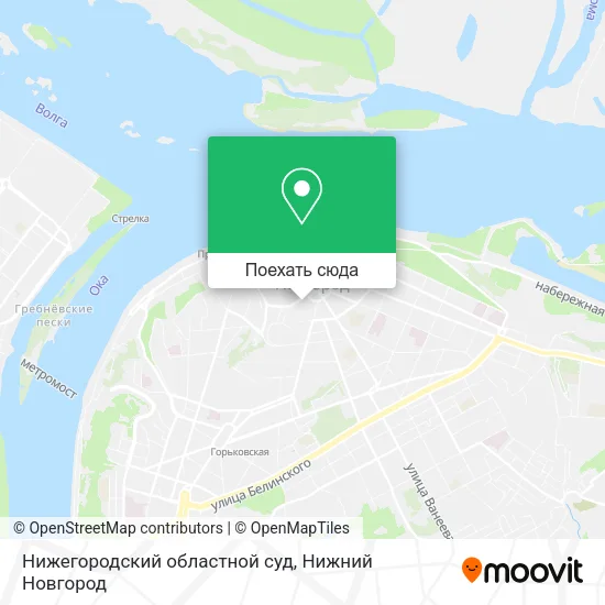 Карта Нижегородский областной суд