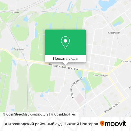 Карта Автозаводский районный суд