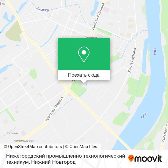 Карта Нижегородский промышленно-технологический техникум