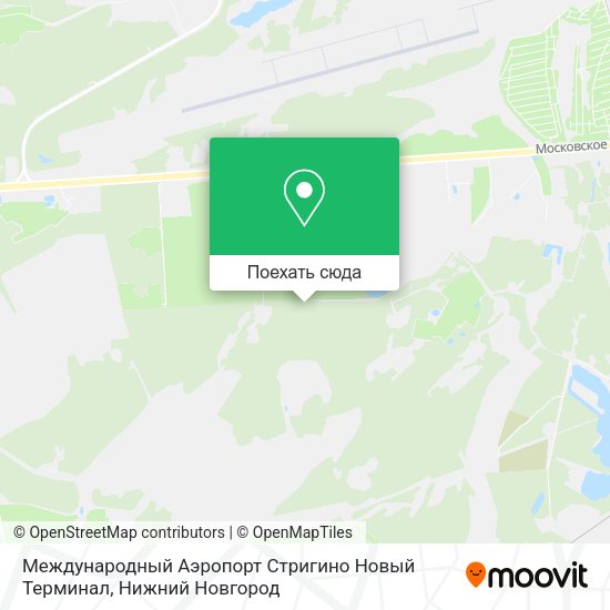 Карта Международный Аэропорт  Стригино  Новый Терминал