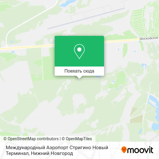Карта Международный Аэропорт  Стригино  Новый Терминал