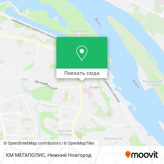 Карта КМ МЕГАПОЛИС