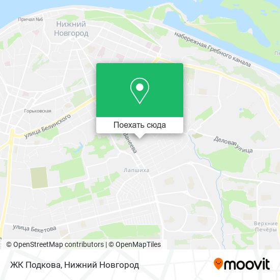 Карта ЖК  Подкова