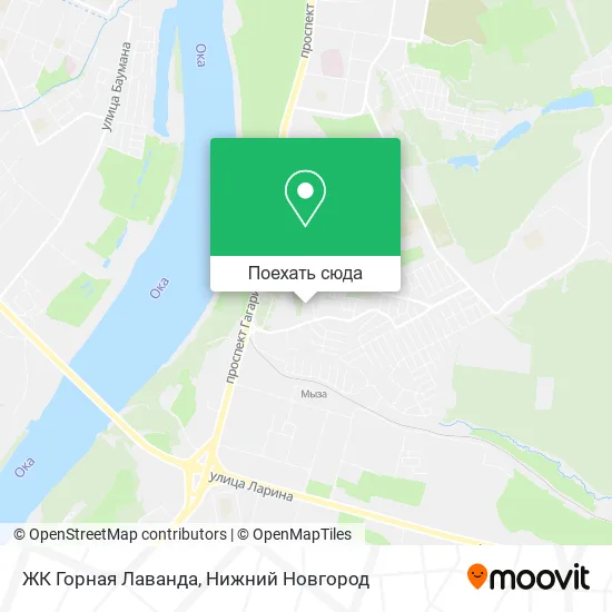 Карта ЖК Горная Лаванда