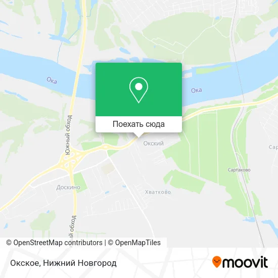 Карта Окское