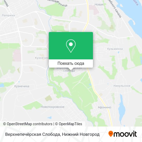 Карта Верхнепечёрская Слобода
