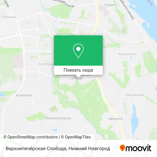 Карта Верхнепечёрская Слобода